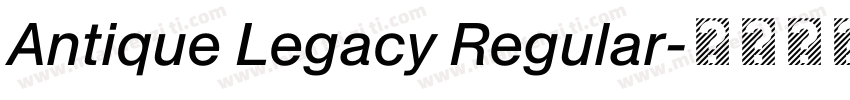 Antique Legacy Regular字体转换